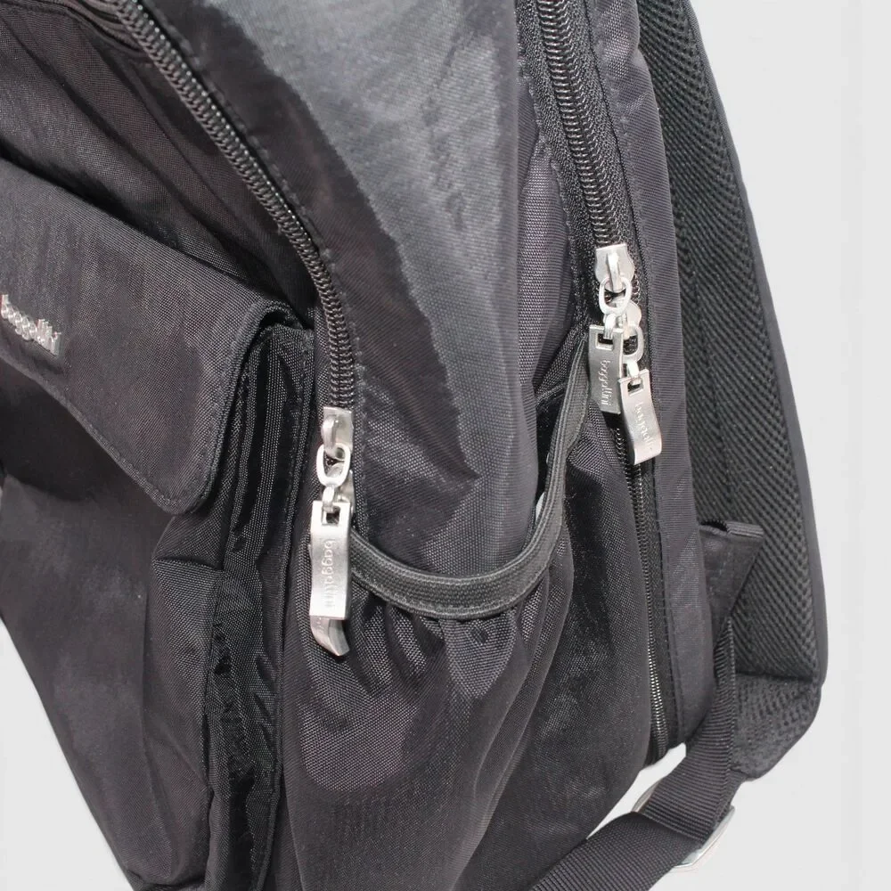 Baggallini Everyday Laptop Backpack Black RFID Travel Work Bag